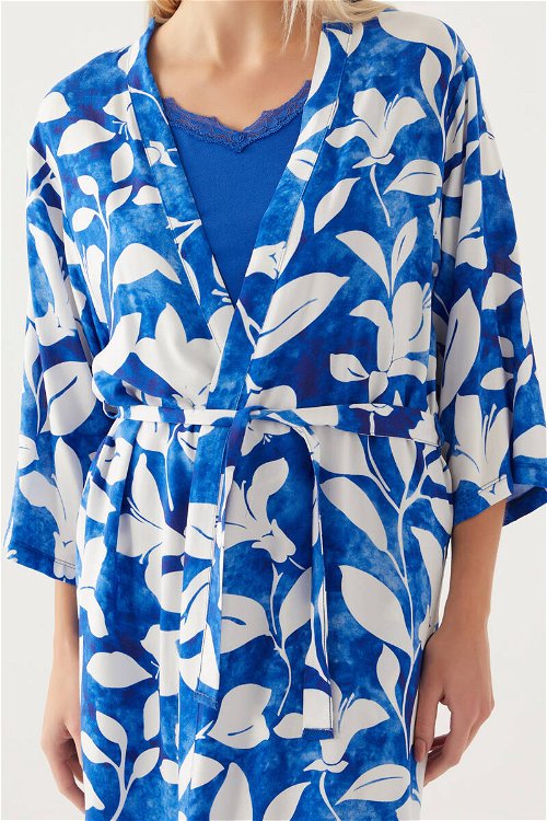Pierre Cardin Set Koyu Mavi Kadın Kısa Kol Pijama Takımı