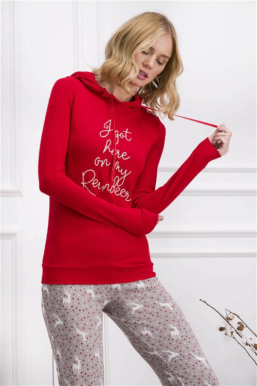 Pierre Cardin Açık Kırmızı Kadın Pijama Takımı