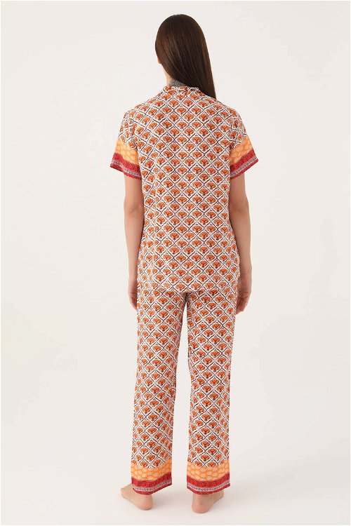 Pierre Cardin Strawberry Krem Kadın Kısa Kol Pijama Takımı
