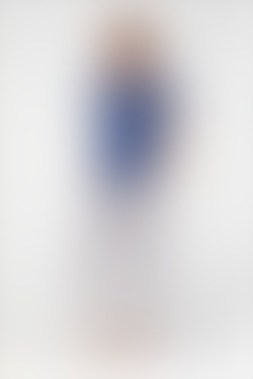 Pierre Cardin - Pierre Cardin Ruffle Detail Lacivert Kadın Kısa Kol Pijama Takım