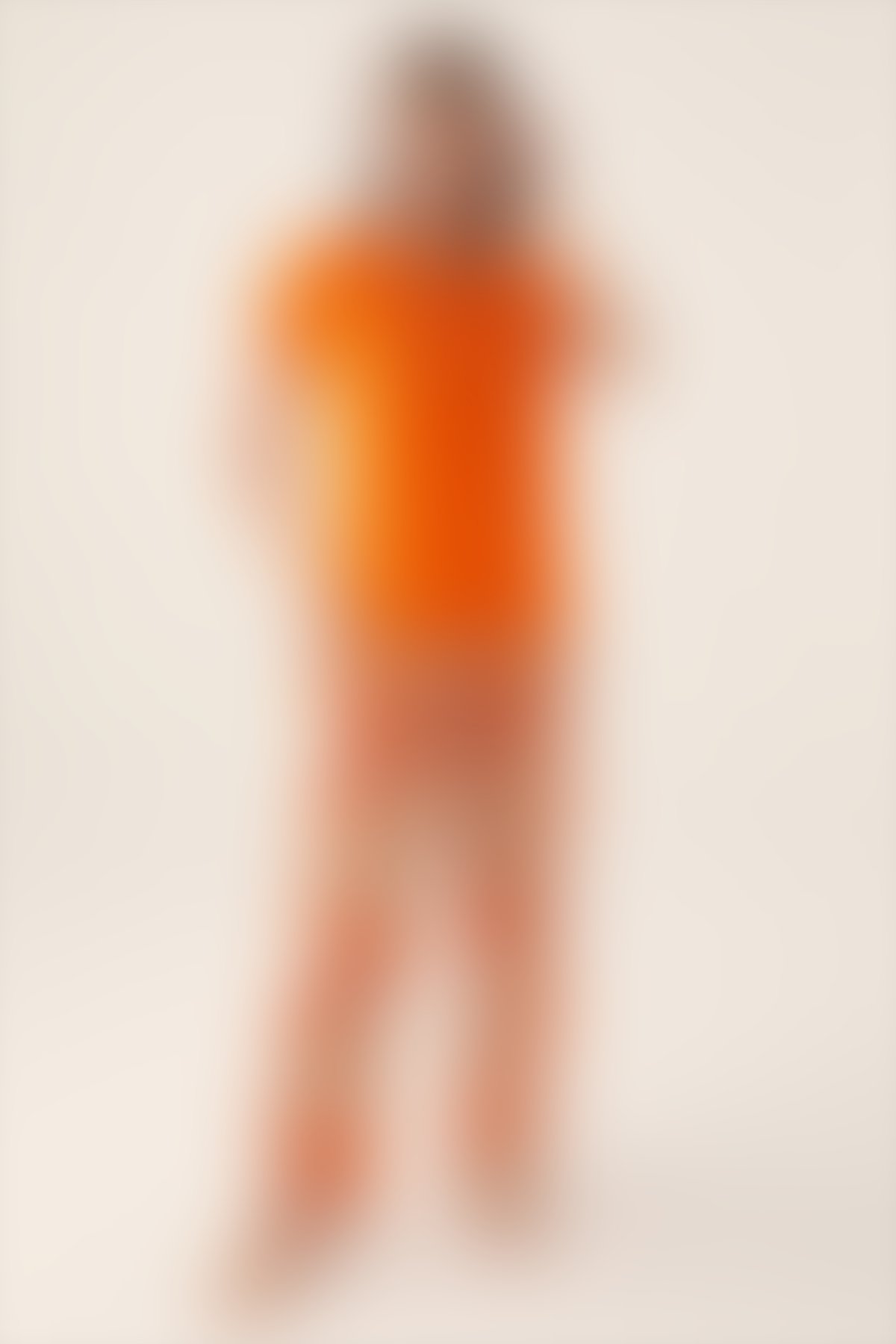 Pierre Cardin - Pierre Cardin Sirplicity Turuncu Kadın Kısa Kol Pijama Takımı