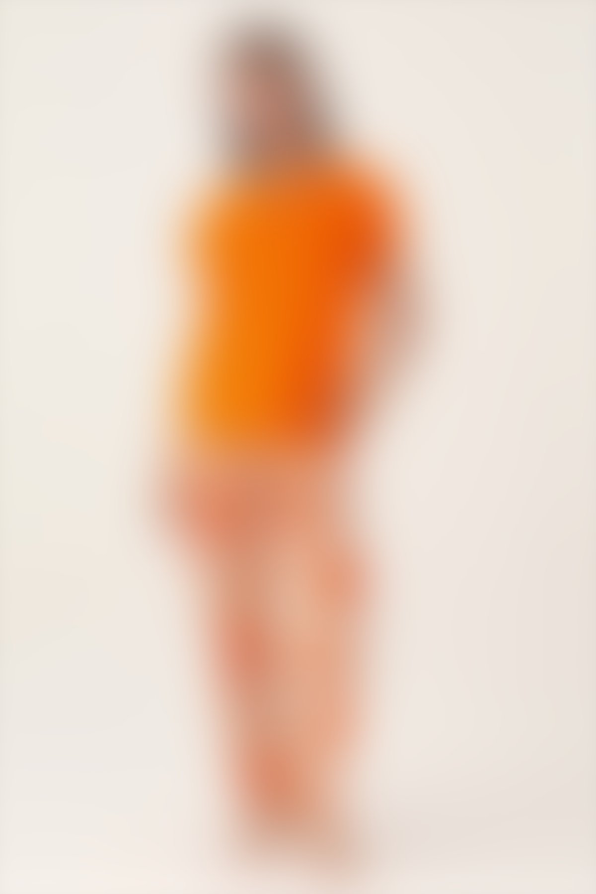 Pierre Cardin - Pierre Cardin Orange Turuncu Kadın Kısa Kol Pijama Takımı