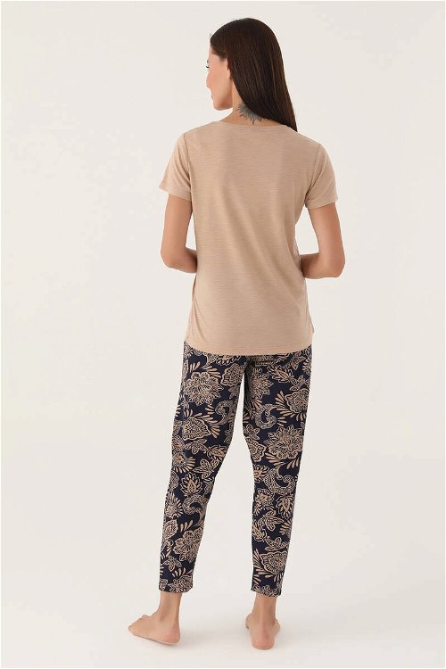 Pierre Cardin Inspıre Kahverengi Kadın Kısa Kol Pijama Takımı