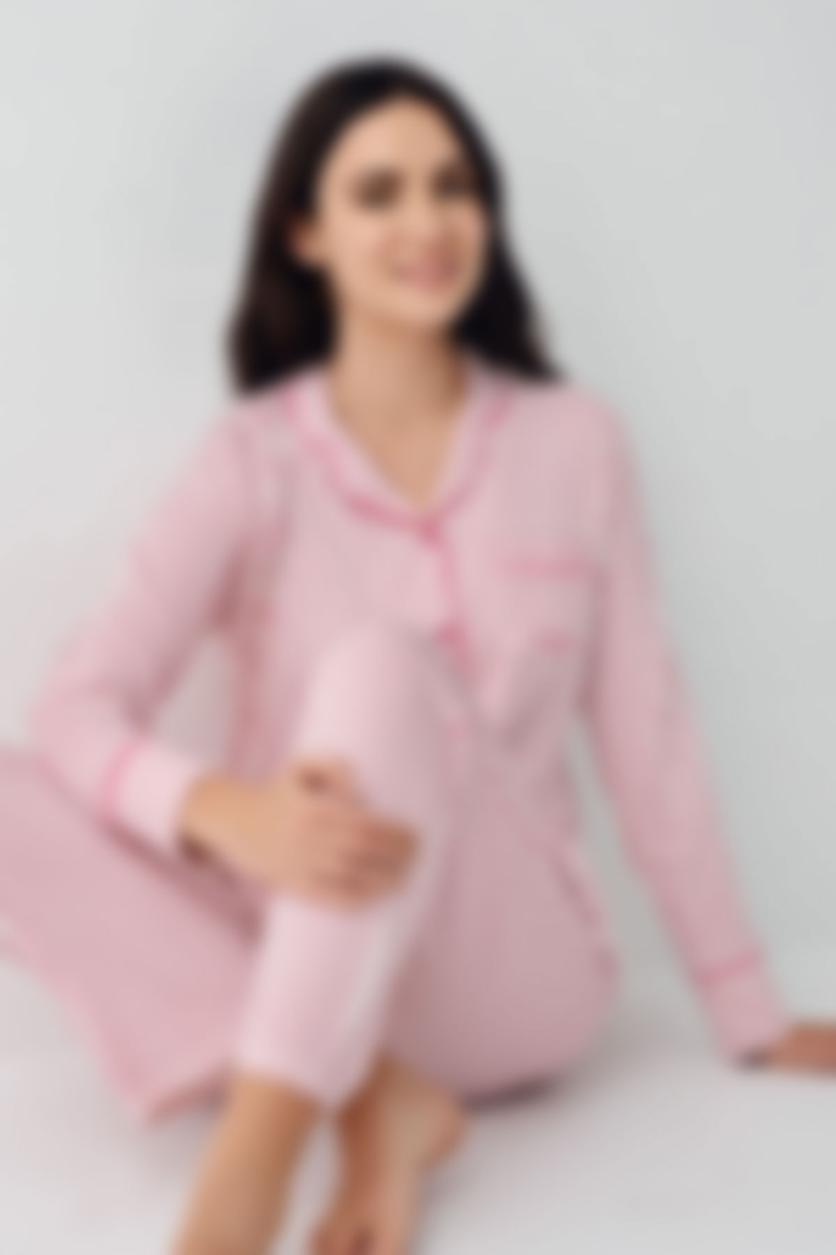 Pierre Cardin - Pierre Cardin Kadın Çok renkli Gömlek Pijama