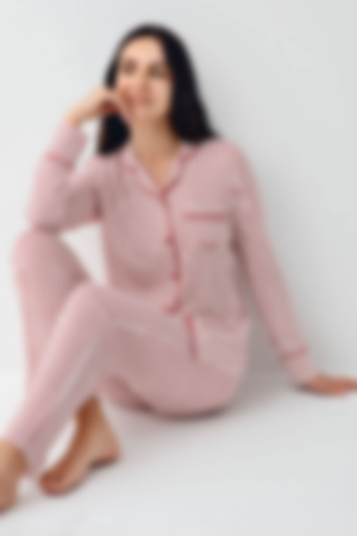 Pierre Cardin - Pierre Cardin Kadın Çok renkli Gömlek Pijama