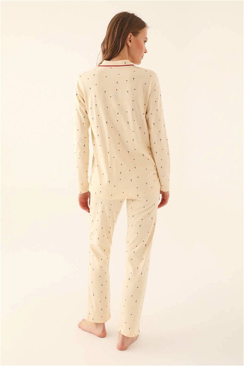Pierre Cardin Fil Dişi Kadın Gömlek Pijama