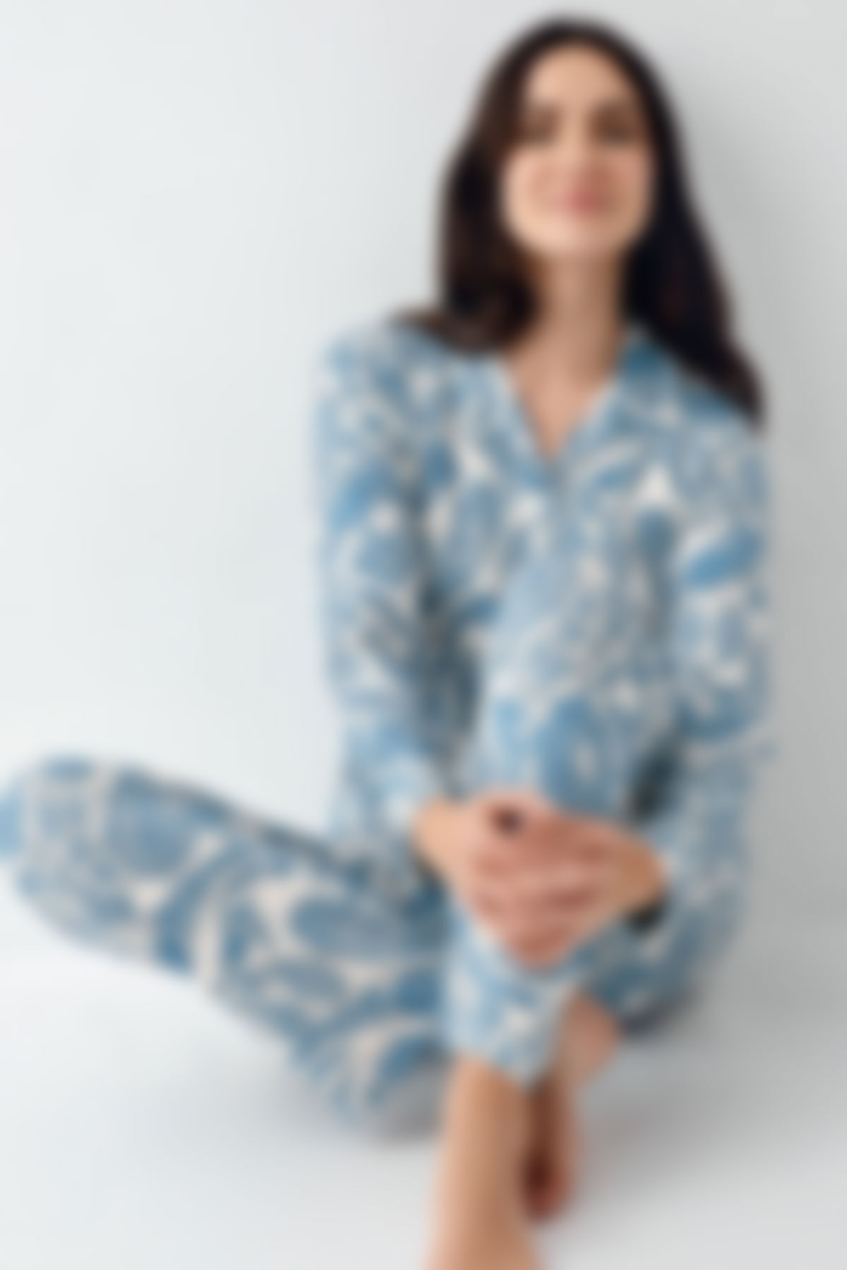 Pierre Cardin - Pierre Cardin Kadın Krem Pijama Takımı