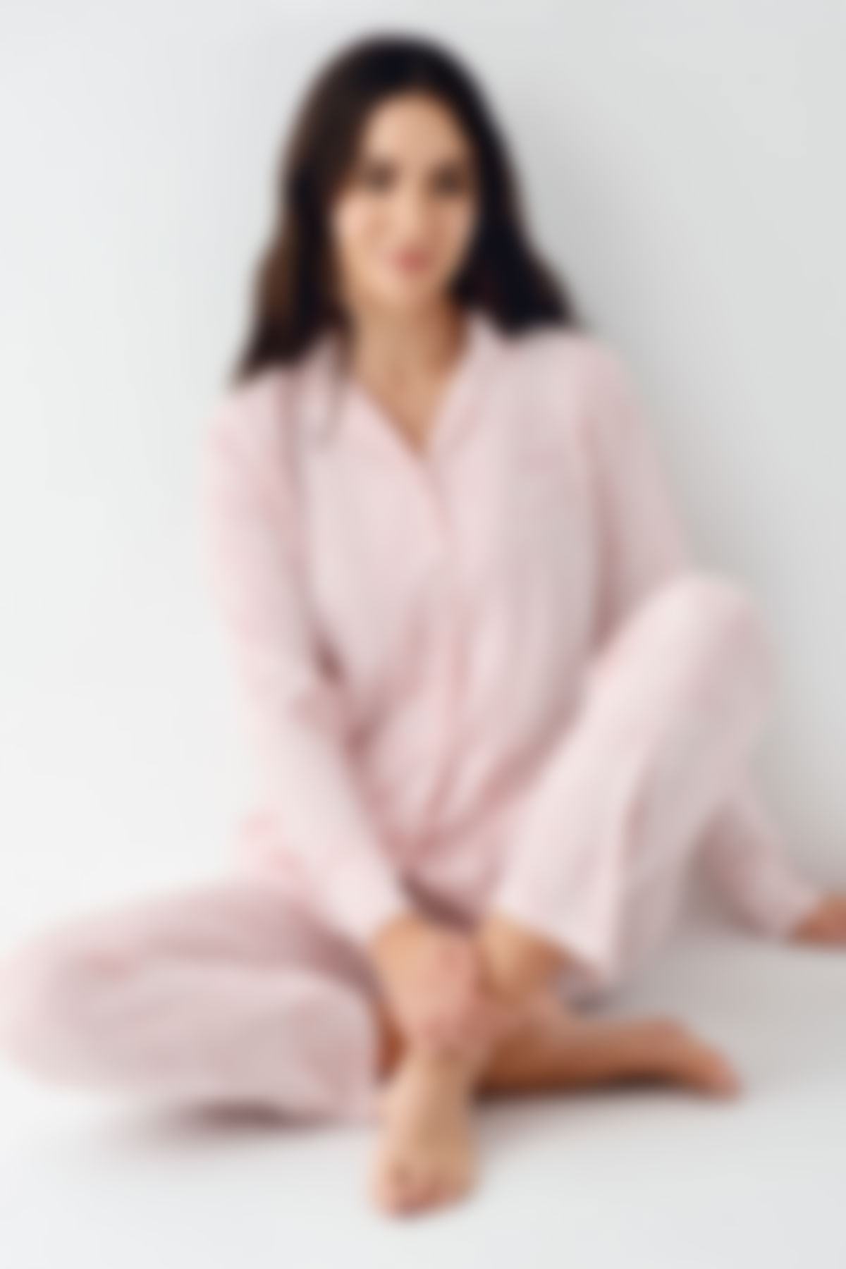 Pierre Cardin - Pierre Cardin Kadın Krem Pijama Takımı