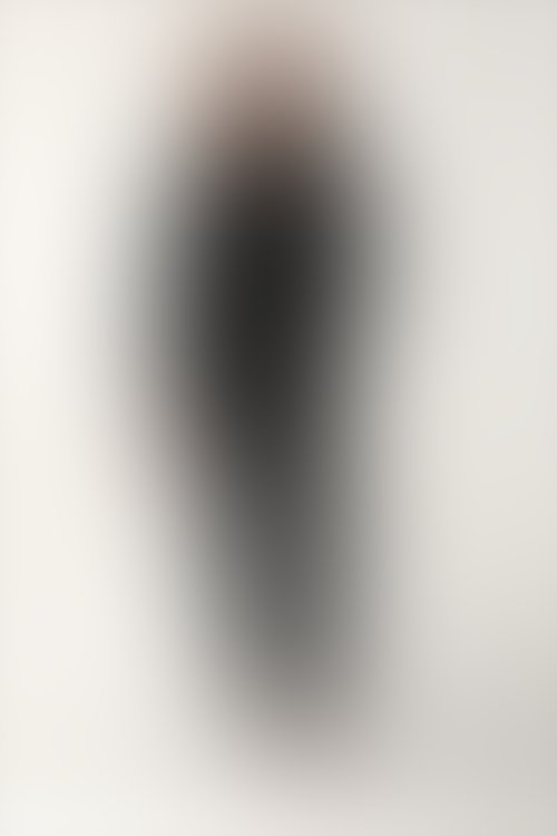 Pierre Cardin - Pierre Cardin Small Button Detail Siyah Kadın Uzun Kol Eşofman Takım