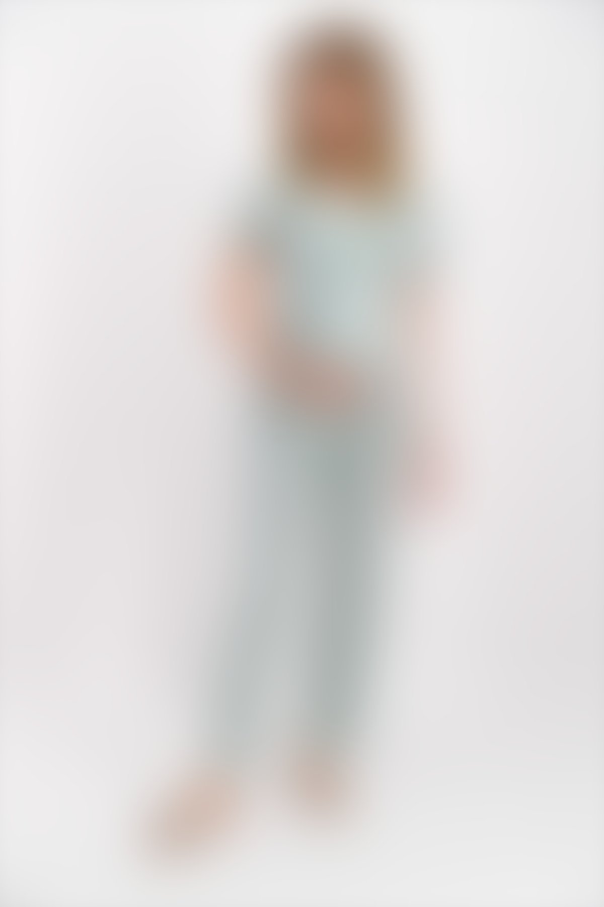 Pierre Cardin - Pierre Cardin Spotted Mint Yeşili Kadın Lohusa Pijama Takımı