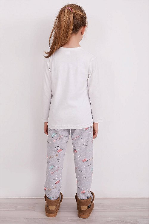 Pierre Cardin Worry Less Krem Kız Çocuk Uzun Kol Pijama Takım