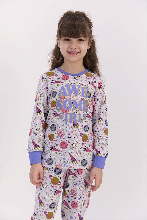 RolyPoly Awsome Girls Karmelanj Kız Çocuk Pijama Takımı