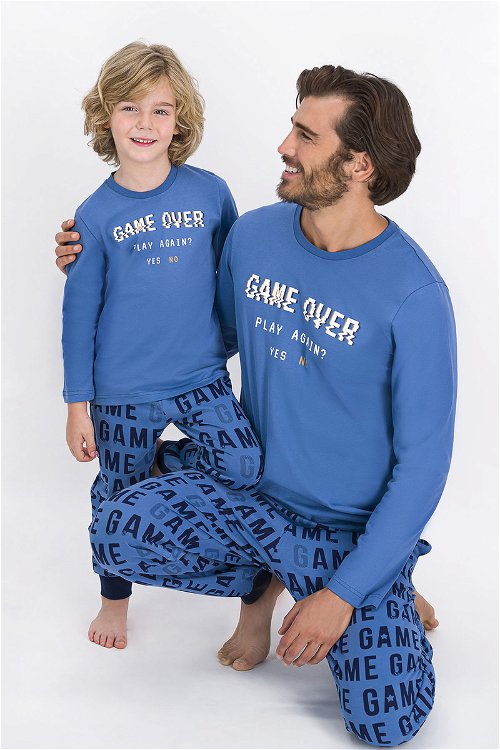 Rolypoly Game Over İndigo Erkek Çocuk Pijama Takımı