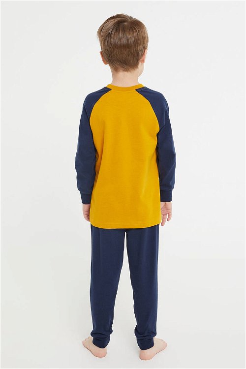 RolyPoly Car Sarı Erkek Çocuk Uzun Kol Pijama Takım