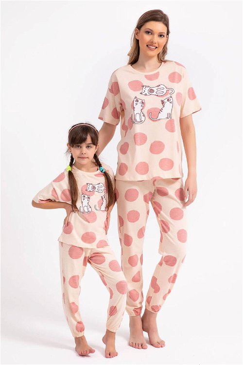 Rolypoly Cats Badem Kız Çocuk Pijama Takımı