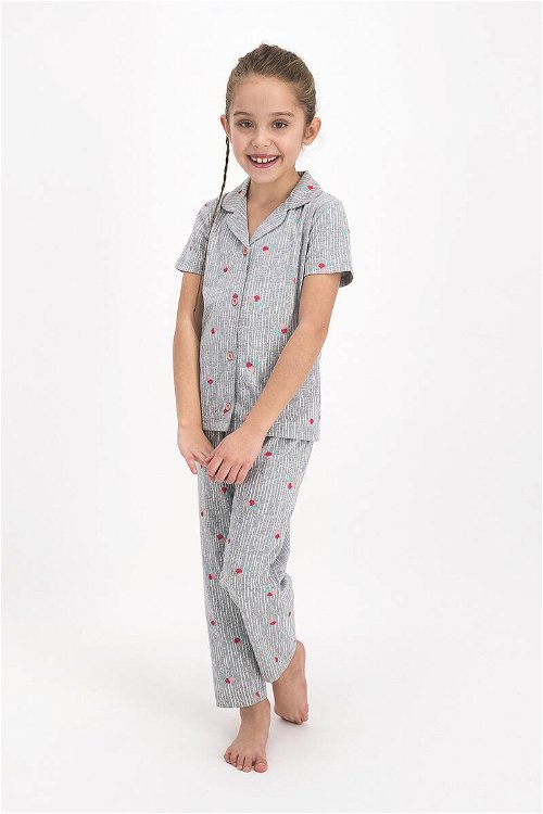 Rolypoly Cherry Grimelanj Kız Çocuk Gömlek Pijama Takımı