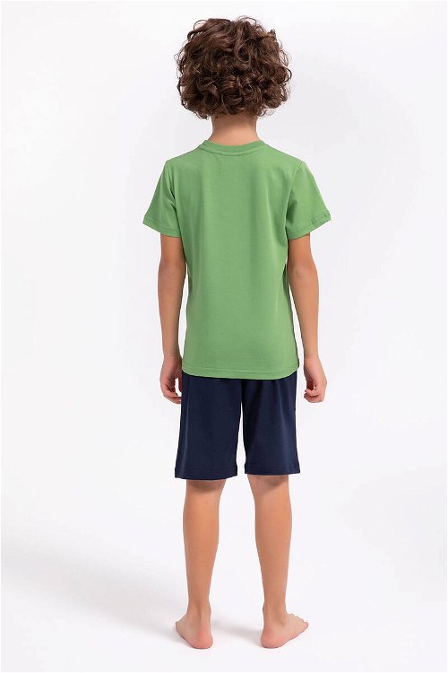 Rolypoly Classic Style Çimen Yeşili Erkek Çocuk Bermuda Takım