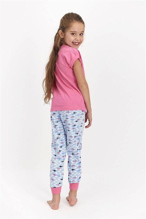 RolyPoly Collect Pembe Kız Çocuk Kısa Kol Pijama Takımı