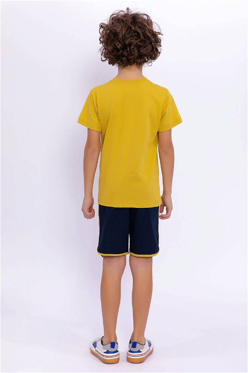 Rolypoly Cool Kid Safran Sarısı Erkek Çocuk Bermuda Takım