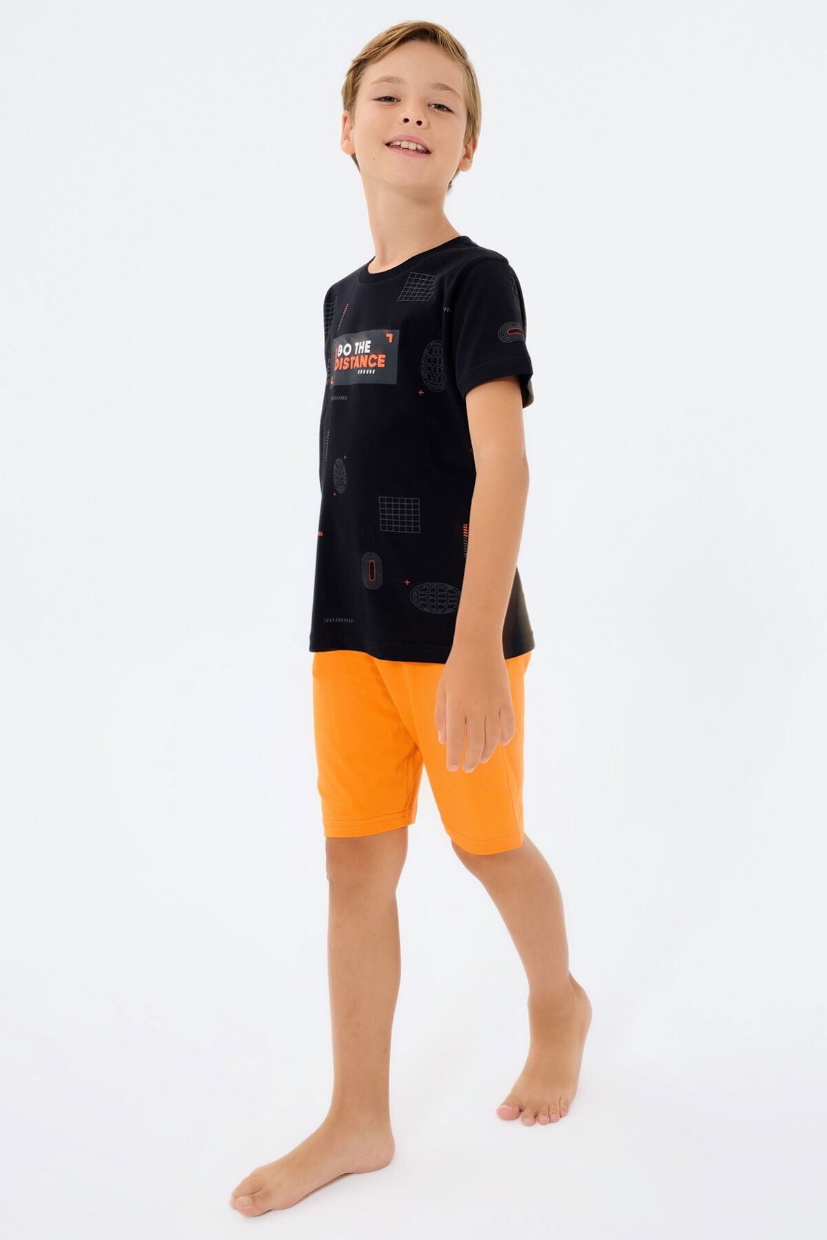 RolyPoly - Rolypoly Erkek Çocuk Siyah Bermuda Takım (1)