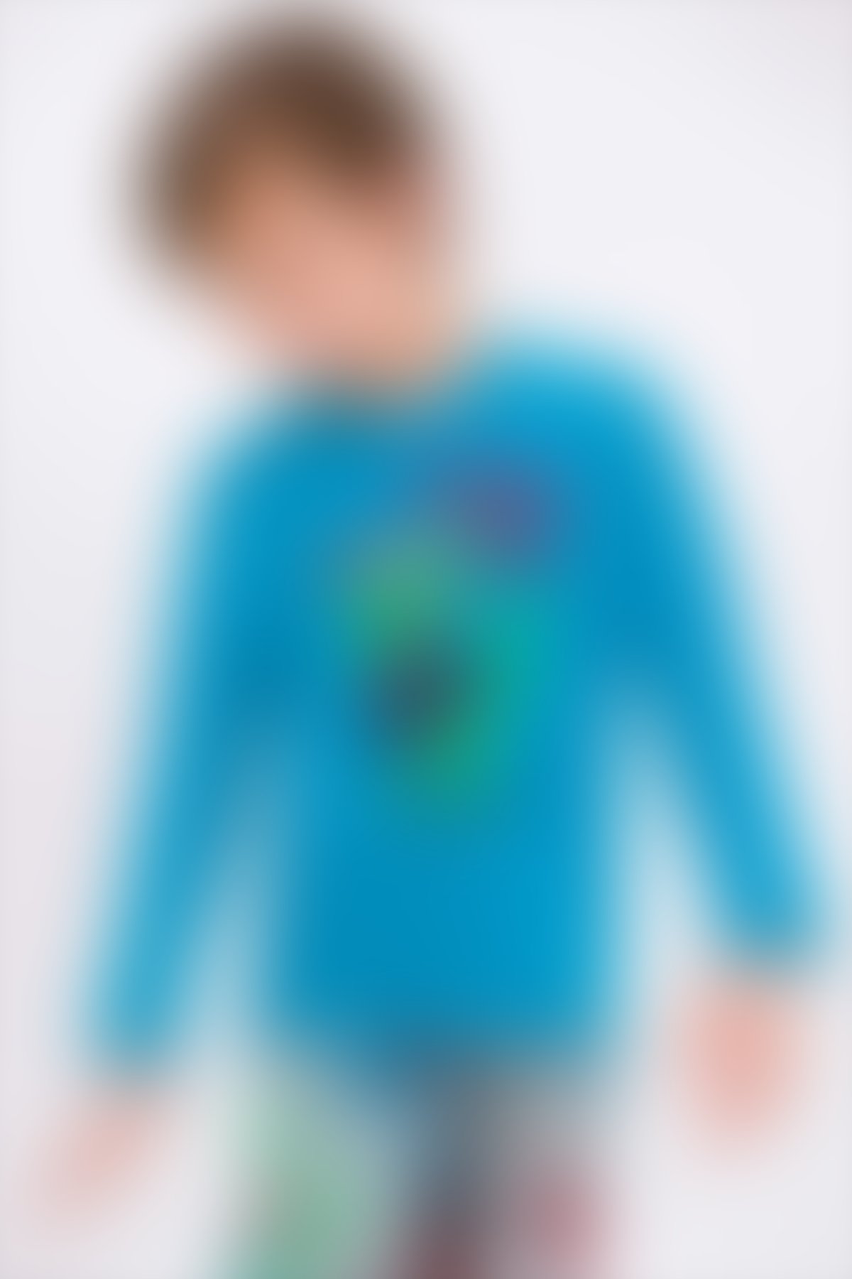 RolyPoly - Rolypoly Super Dino Dayoff Açık Petrol Erkek Çocuk Pijama Takımı