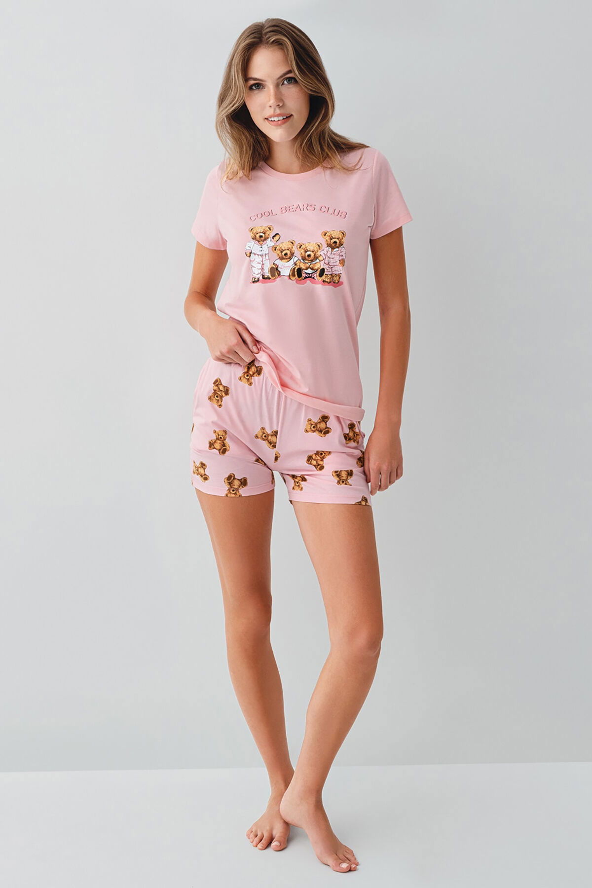 RolyPoly - Rolypoly Kadın Pembe Şort Takım (1)