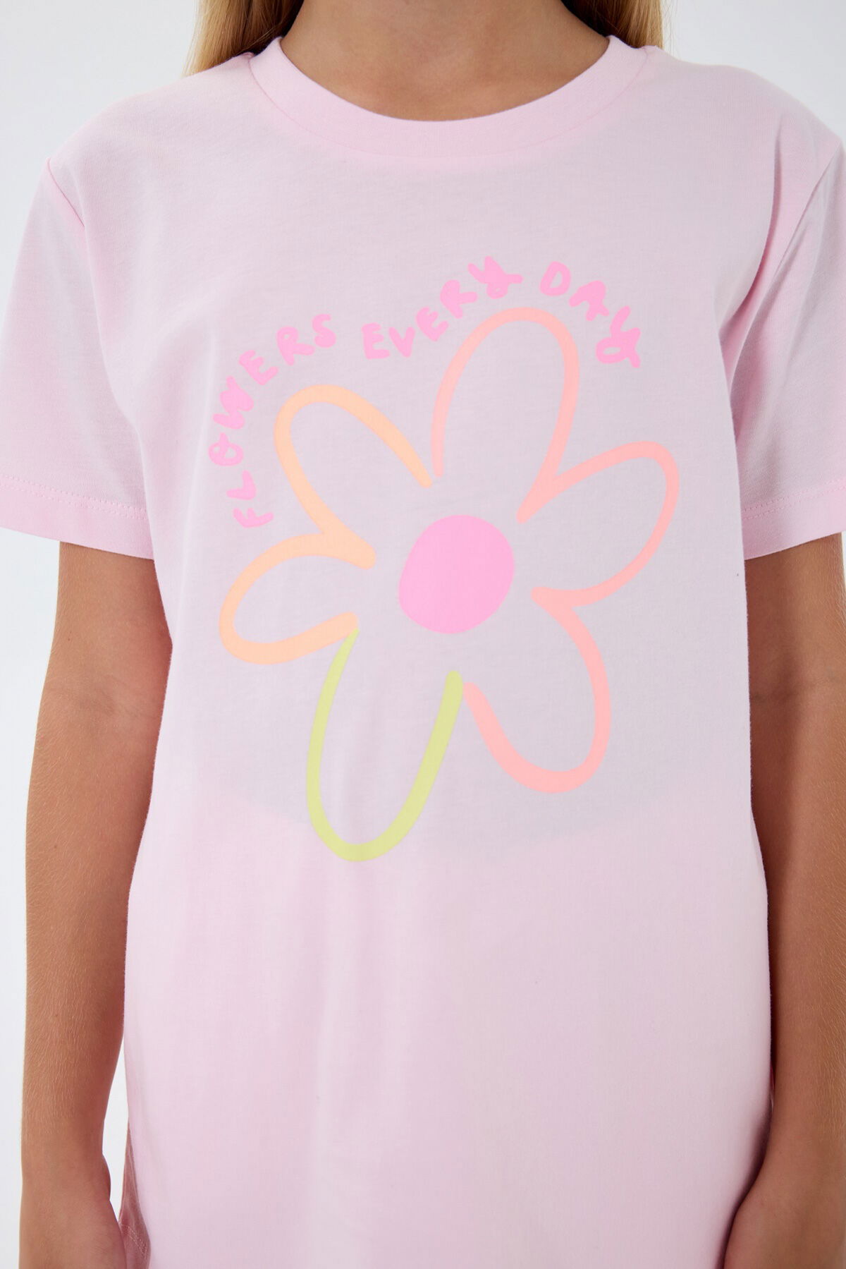 Rolypoly - Rolypoly Kız Çocuk Pembe Şort Takım (1)