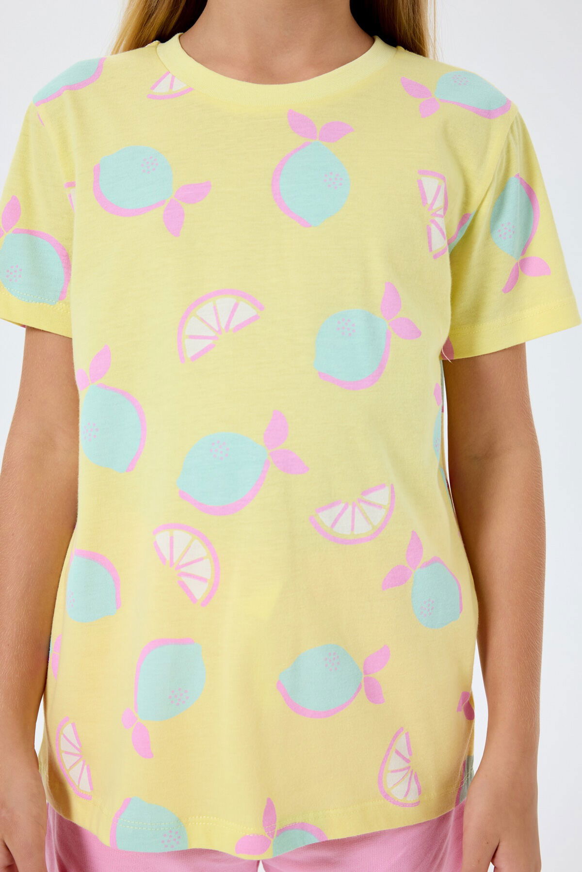 Rolypoly - Rolypoly Kız Çocuk Sarı Şort Takım (1)