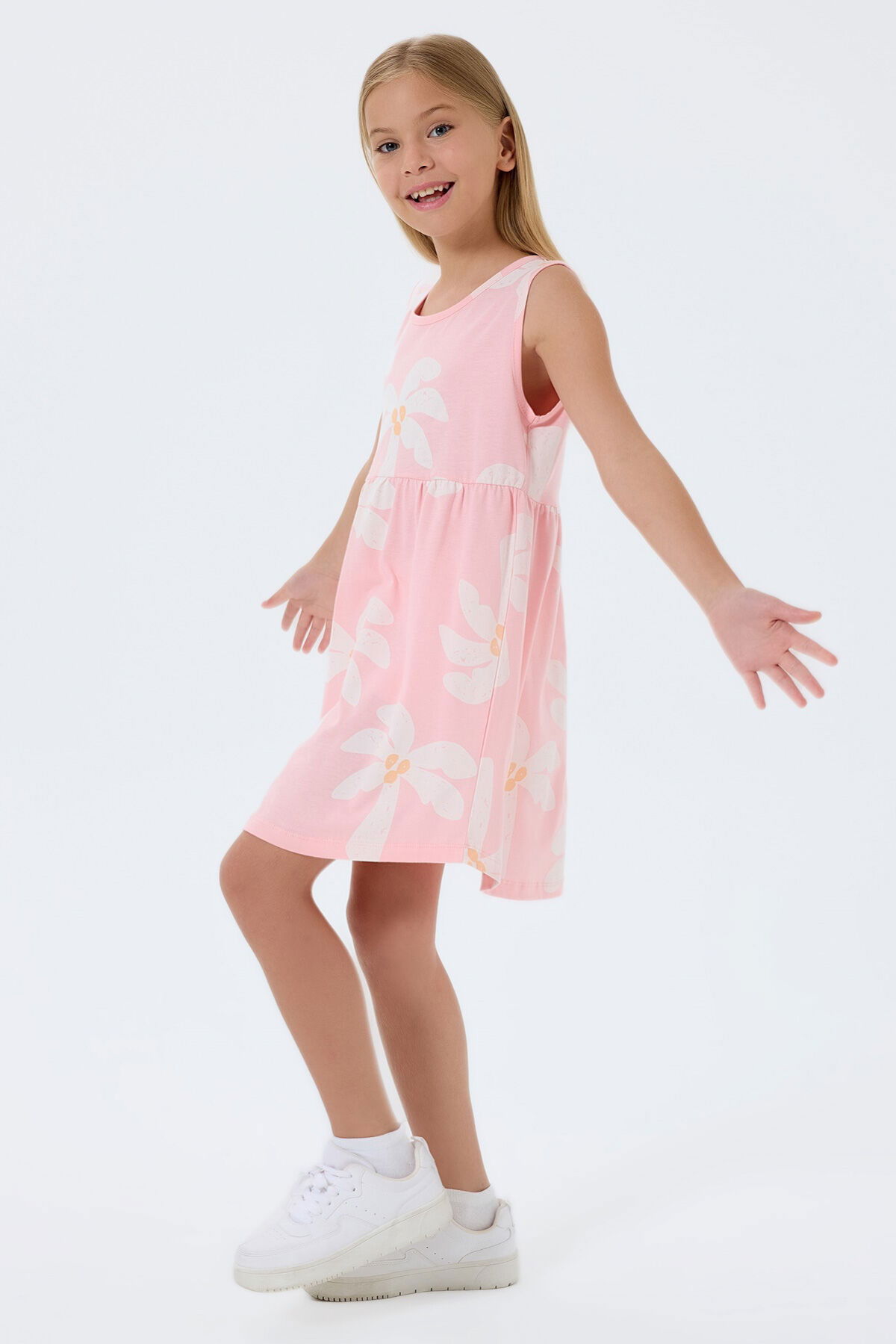 Rolypoly - Rolypoly Kız Çocuk Pembe Elbise (1)
