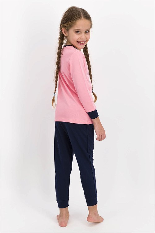 Rolypoly Kız Çocuk Uzun Kol Pijama Takım Pembe