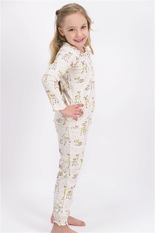 Rolypoly Gazelles Vanilya Kız Çocuk Pijama Takımı