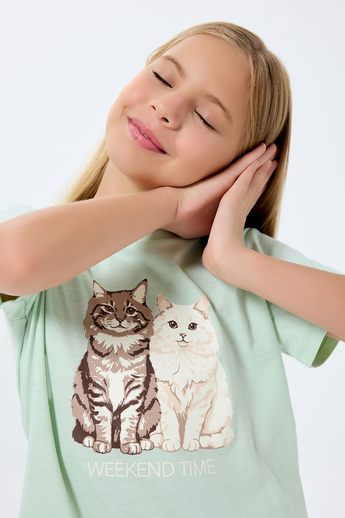 Rolypoly - Rolypoly Kız Çocuk Yeşil Pijama Takım (1)