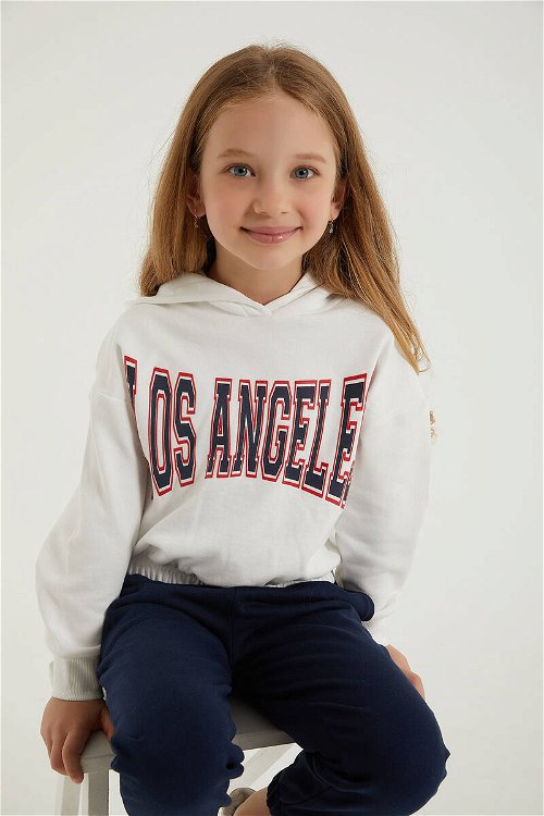 RolyPoly Los Angeles Krem Kız Çocuk Eşofman Takım