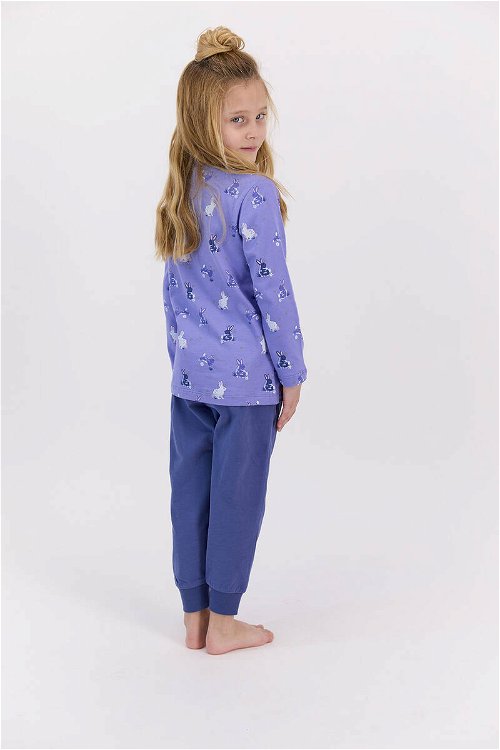 RolyPoly Love Folk İndigo Kız Çocuk Pijama Takımı