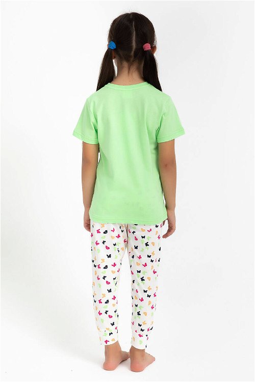 Rolypoly Love Mint Yeşili Kız Çocuk Pijama Takımı