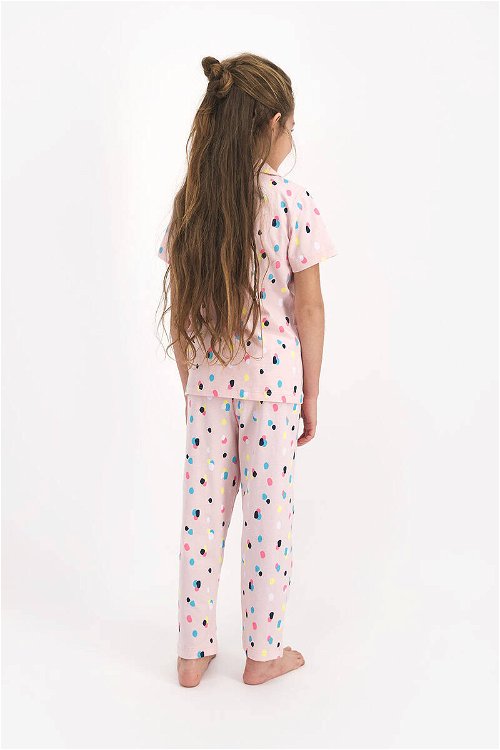 Rolypoly Mottled Toz Somon Genç Kız Gömlek Pijama