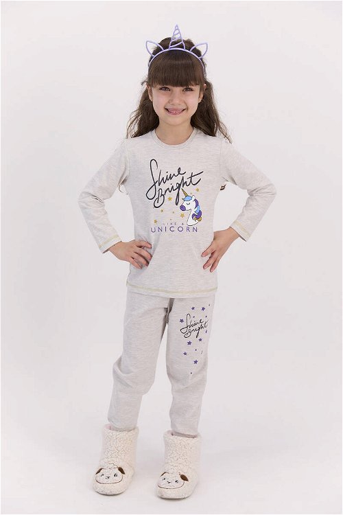 RolyPoly Shine Bright Bejmelanj Kız Çocuk Pijama Takımı