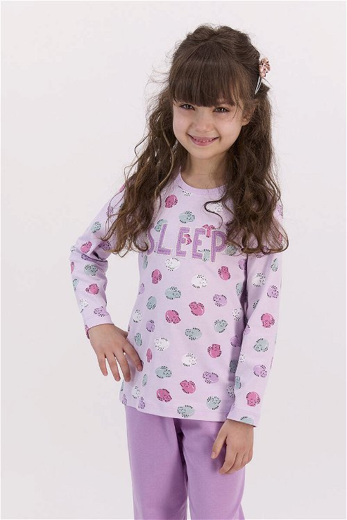 RolyPoly Sleep Açık Lila Kız Çocuk Pijama Takımı