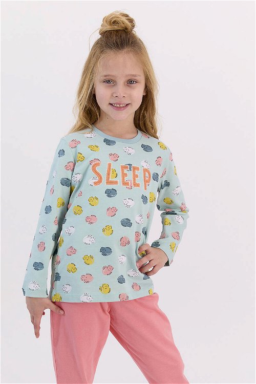 RolyPoly Sleep Açık Mint Kız Çocuk Pijama Takımı