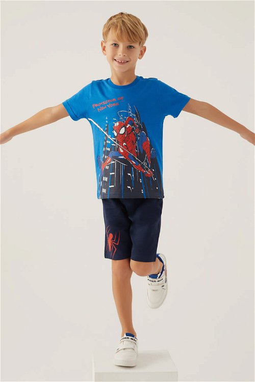 SpiderMan Protector Cobalt Erkek Çocuk Bermuda Takım
