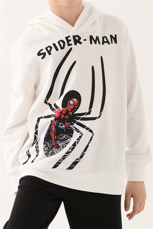 Spiderman Krem Erkek Çocuk Eşofman Takımı
