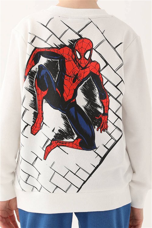 Spiderman Krem Erkek Çocuk Eşofman Takımı