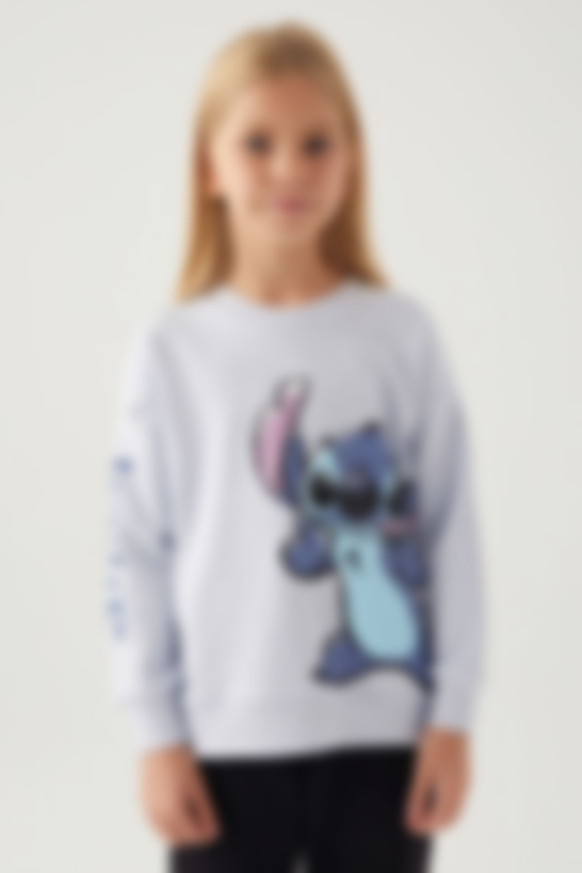 Stitch - Stitch Kız Çocuk Mor Sweatshirt