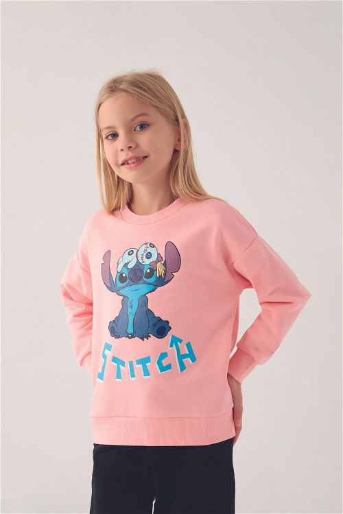 Stitch Toy Somon Kız Çocuk Sweatshirt