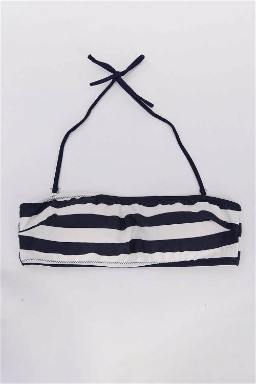 Arnetta Striped Strapless Bikini Üstü