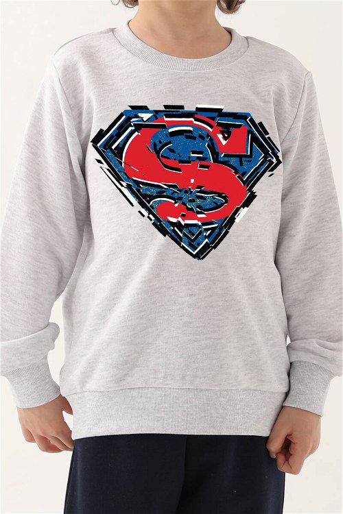 Superman Kar Melanj Erkek Çocuk Eşofman Takımı