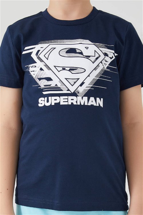 Superman Hero Superman Lacivert Erkek Çocuk Kapri Takım