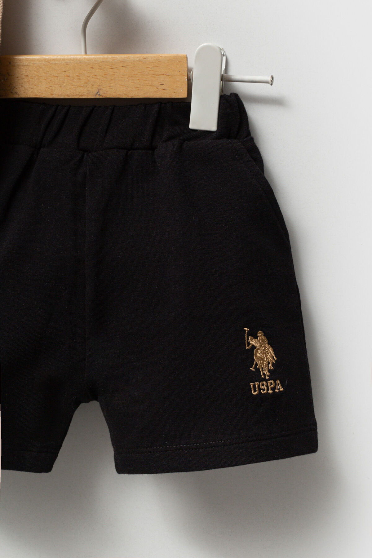 U.S. Polo Assn - U.S. Polo Assn. Erkek Bebek Bej Tişört Takım (1)