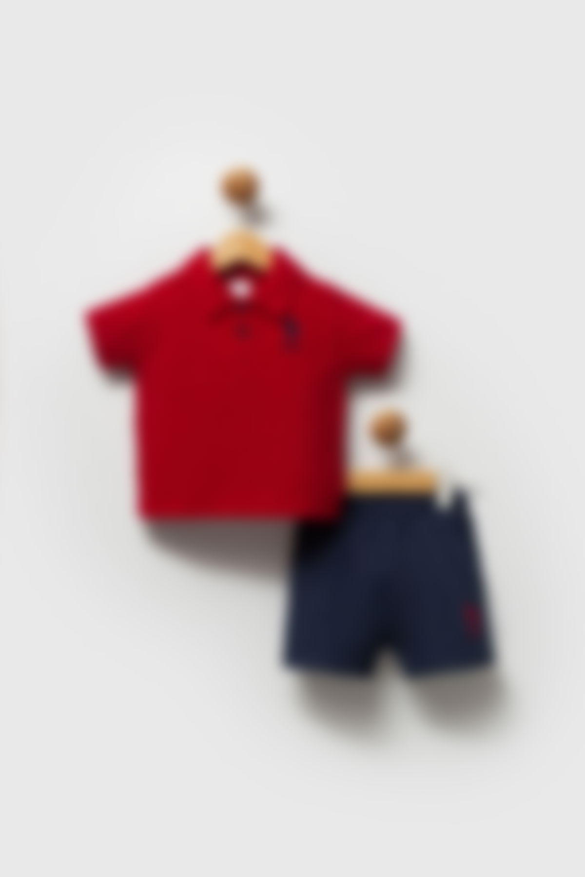 U.S. Polo Assn - U.S. Polo Assn. Erkek Bebek Kırmızı Tişort Takım