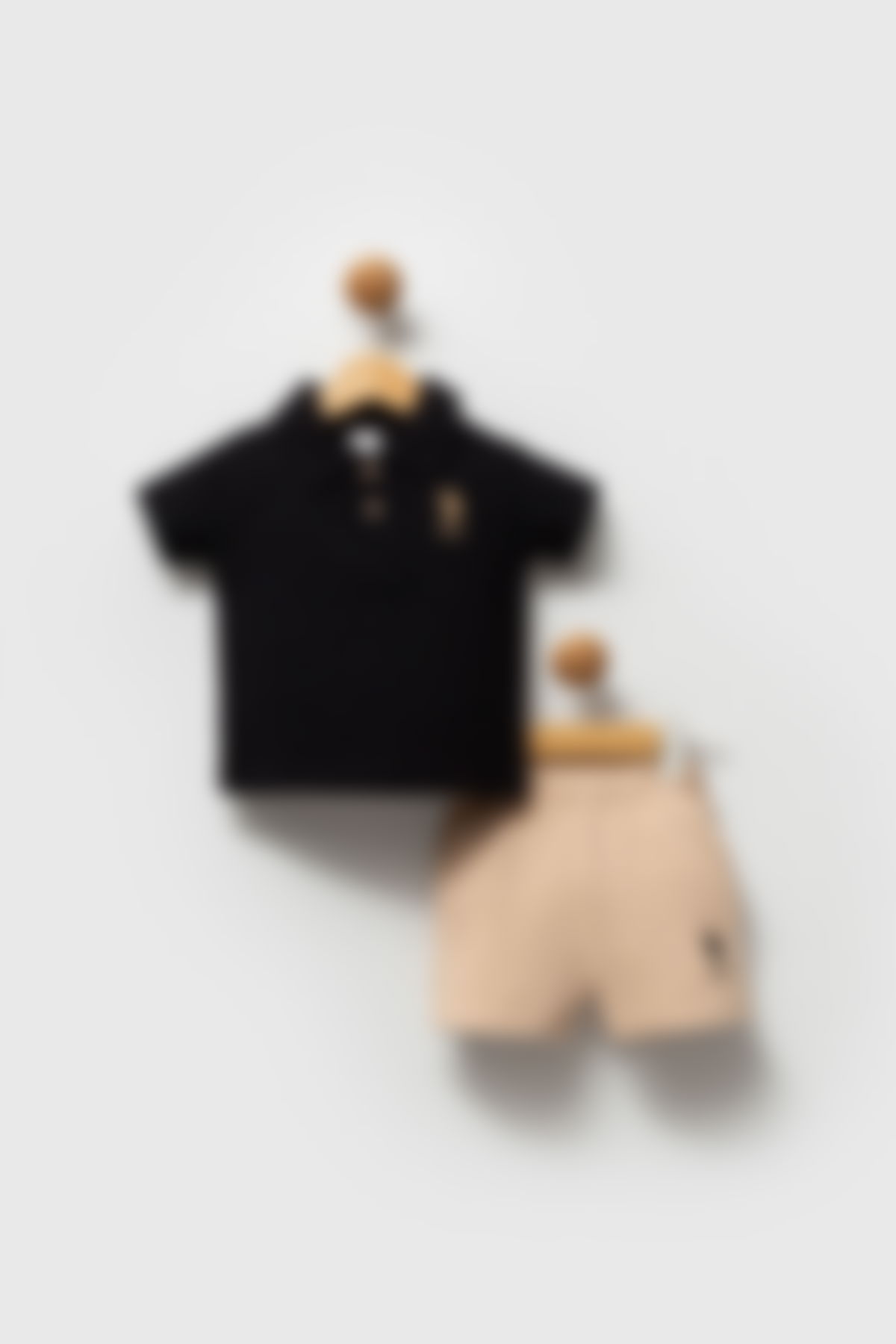 U.S. Polo Assn - U.S. Polo Assn. Erkek Bebek Siyah Tişört Takım